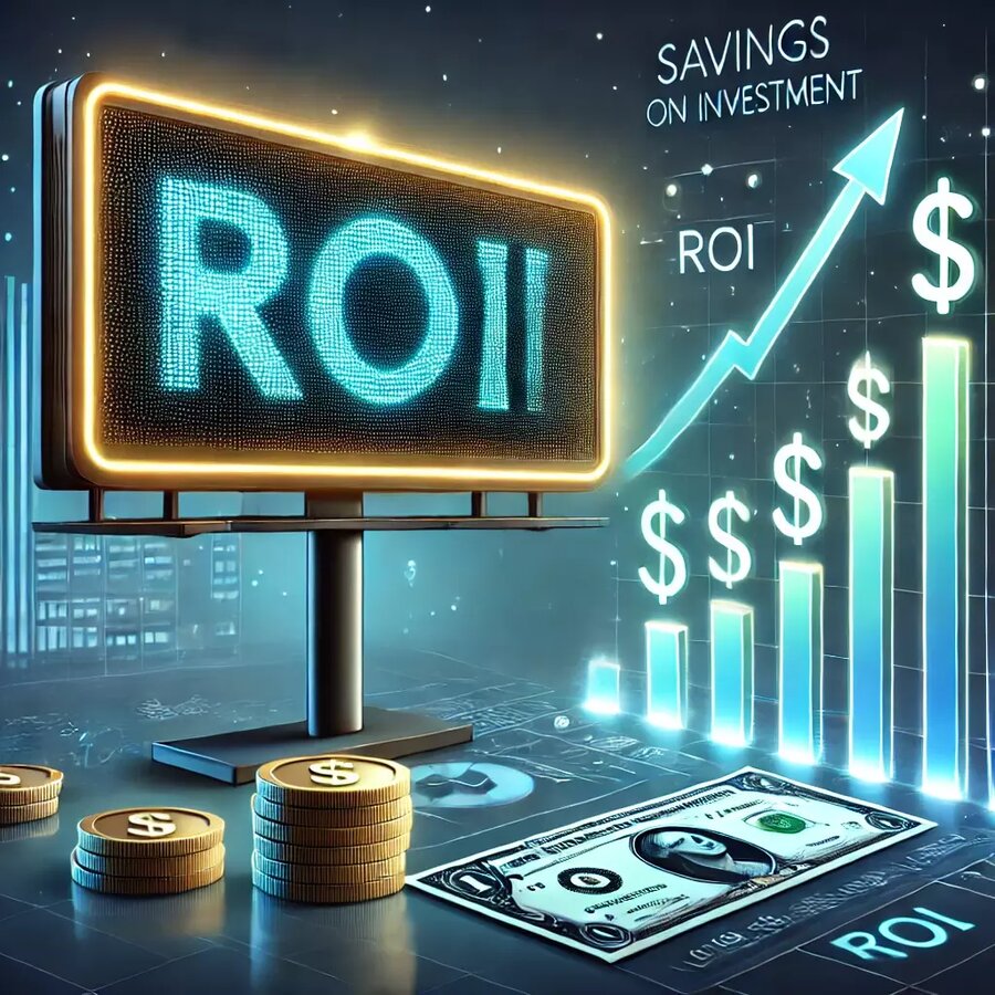 Oszczędności i zwrot z inwestycji w reklamy LED: Fakty i liczby