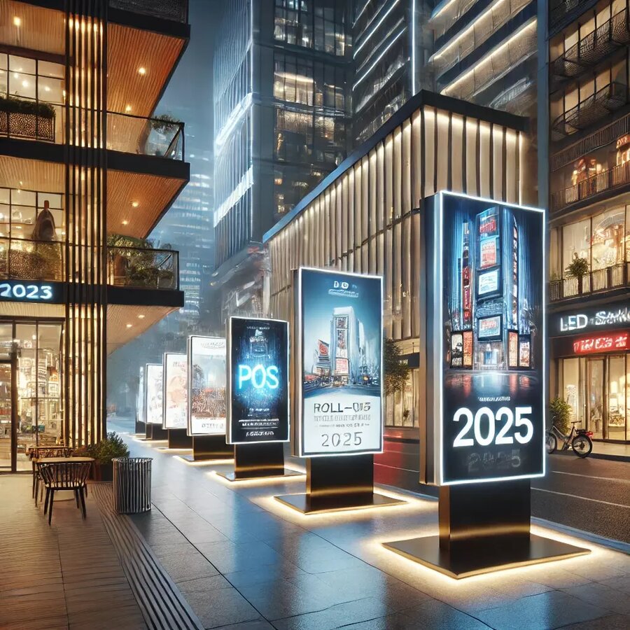 Trendy w projektowaniu podświetlanych reklam na rok 2025